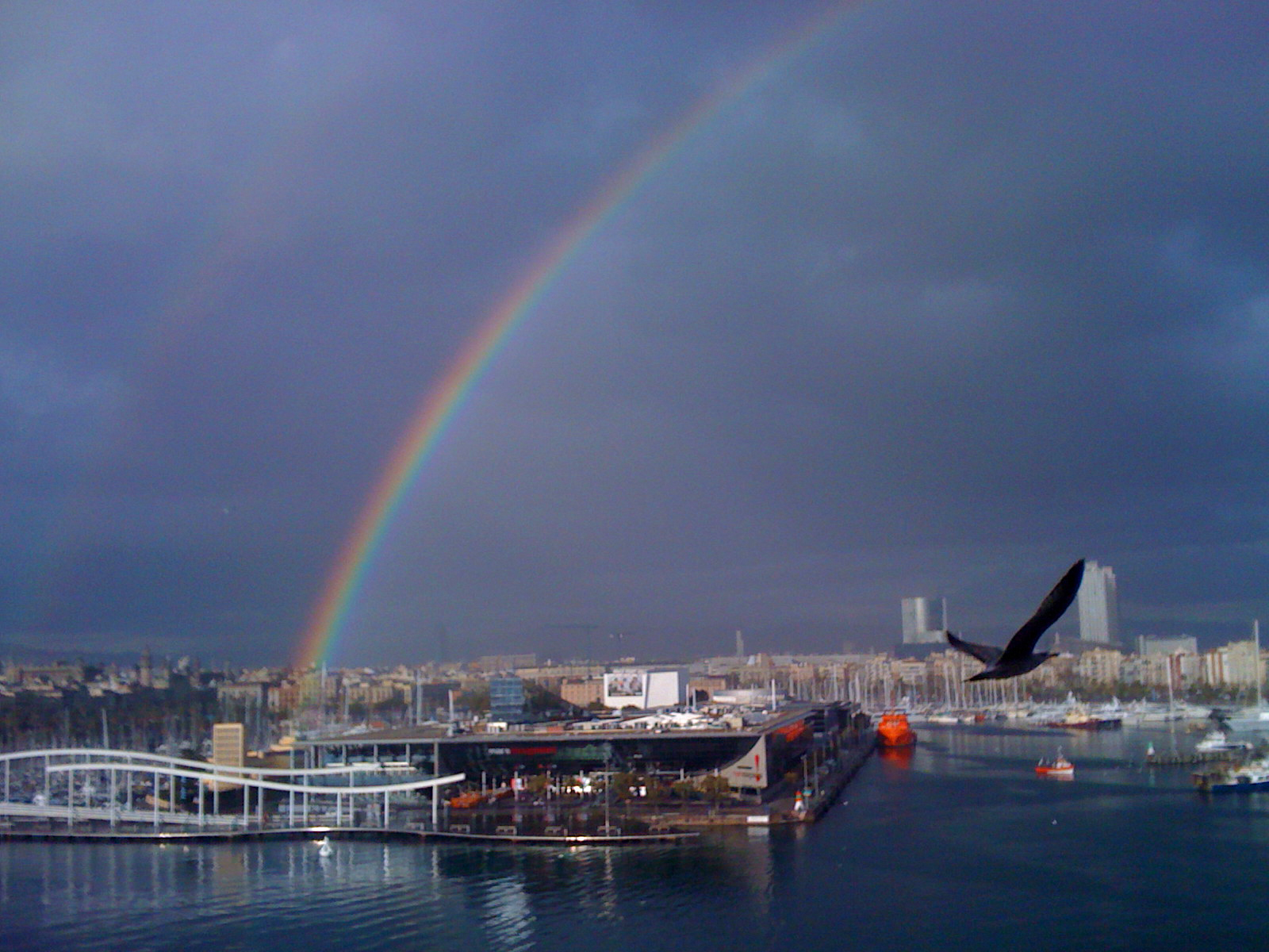 Arco Iris Barcelona puerto