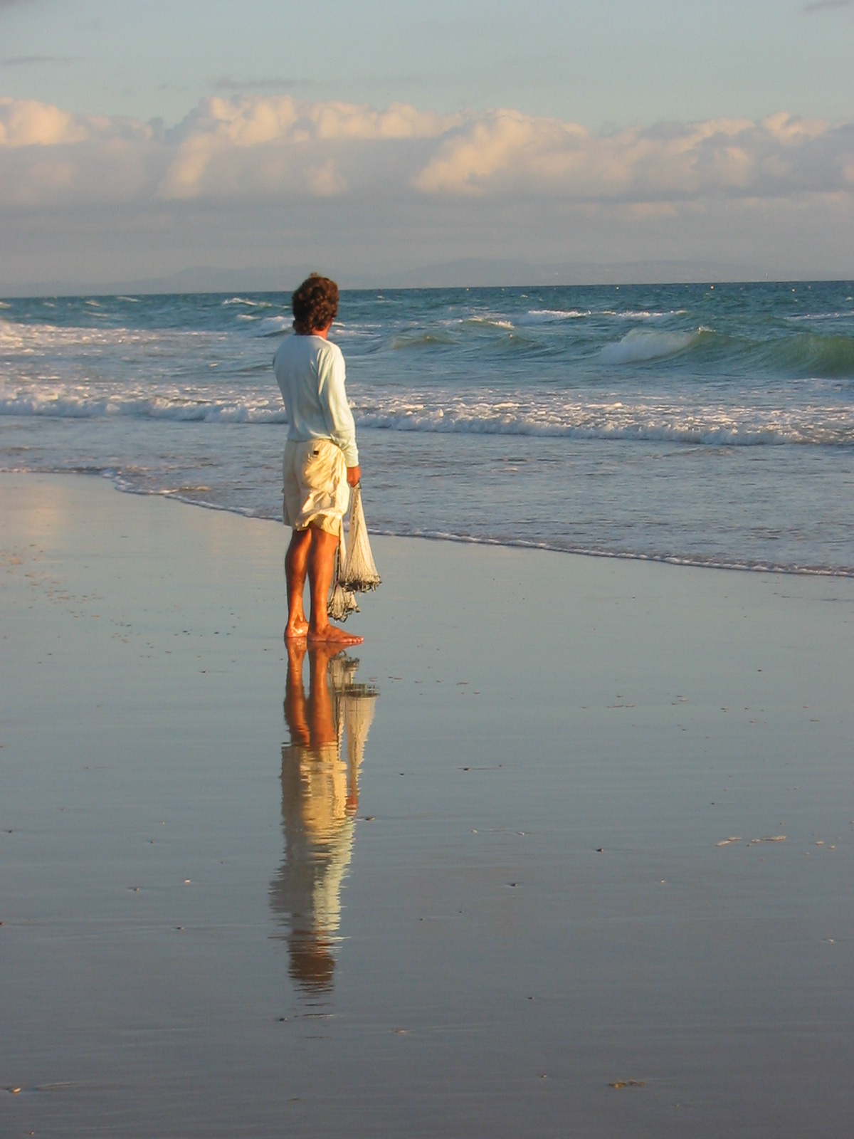 Persona en la playa